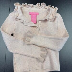 Pink Sweater with gold sparkle